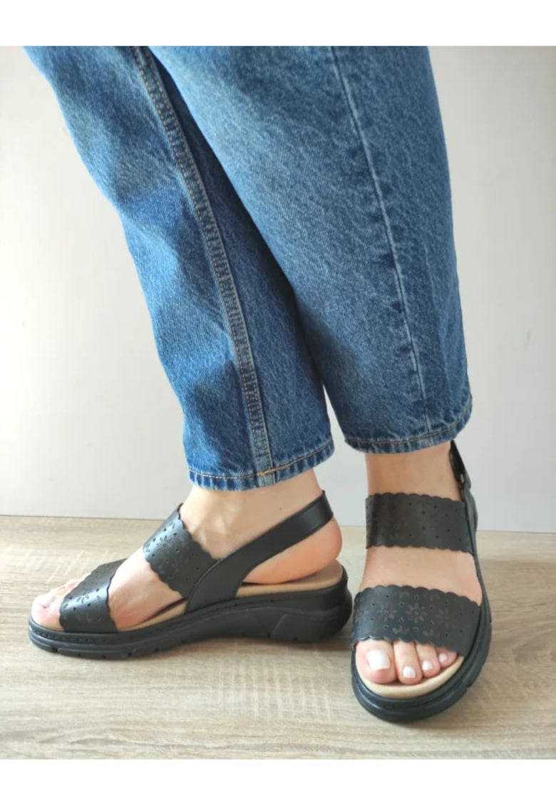 Sandale Casual Dama 12514Gt Mostar 01-N Negre - Negru - 1 Sandale Casual Dama  12514Gt Mostar 01-N Negre - Negru -