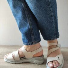 Sandale Casual Dama  12522Vt Mostar 52-N Crem - Crem -