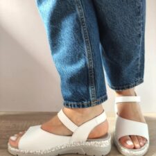 Sandale Casual Dama  12528Vt Mostar 13-N Albe - Alb -