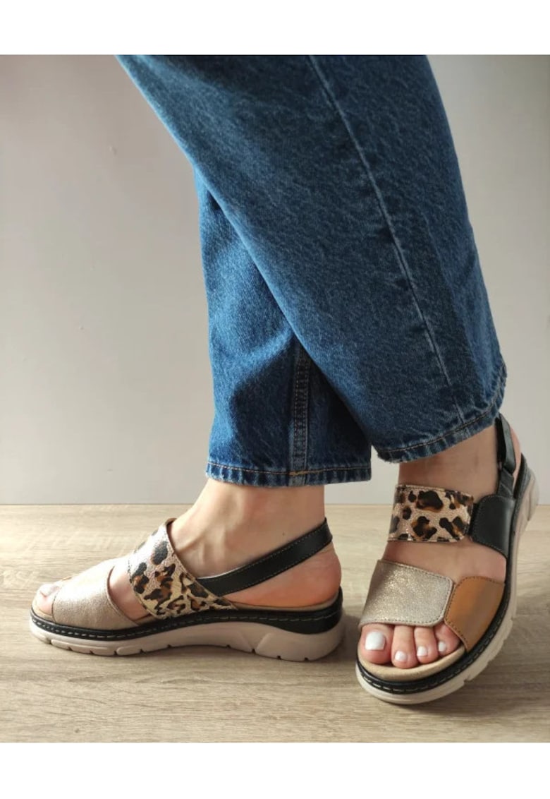 Sandale Casual Dama 12535T Mostar 45-N Negre Plus Comb - Negru - 1 Sandale Casual Dama  12535T Mostar 45-N Negre Plus Comb - Negru -