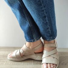 Sandale Casual Dama  18000T Azores 03-N Bej - Bej -