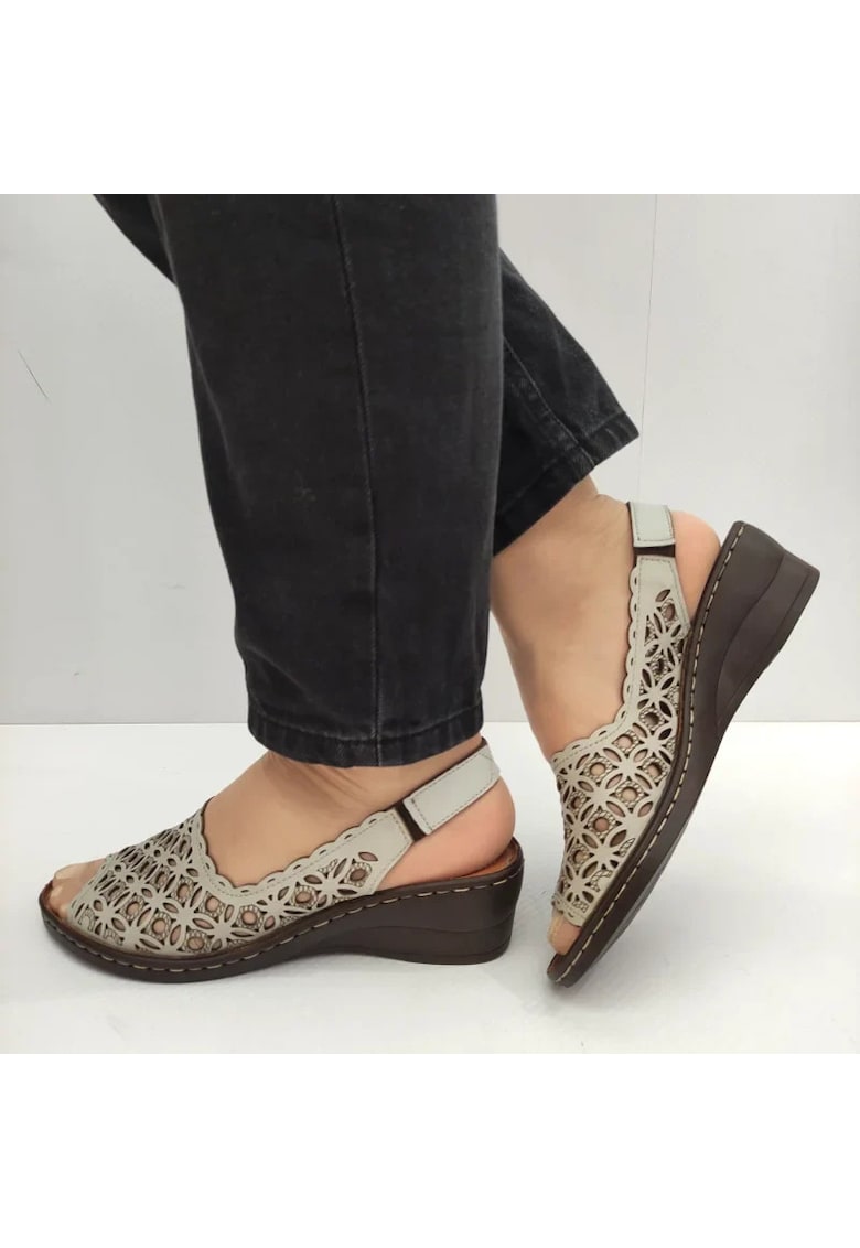 Sandale Casual Dama 2024-1 Gri - Gri - 1 Sandale Casual Dama  2024-1 Gri - Gri -