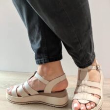 Sandale Casual Dama  20295 Crem - Crem -