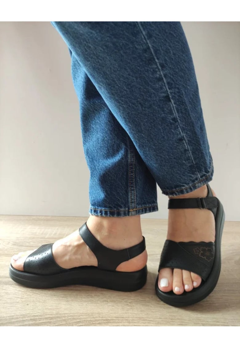 Sandale Casual Dama 246612 Negre - Negru - 1 Sandale Casual Dama  246612 Negre - Negru -