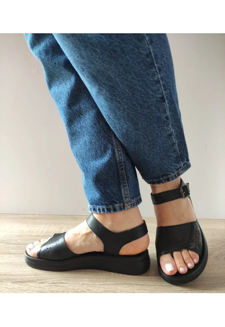 Sandale Casual Dama 28-38 Negre - Negru - 1 Sandale Casual Dama  28-38 Negre - Negru -