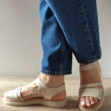 Sandale Casual Dama  33192 Crem - Crem -