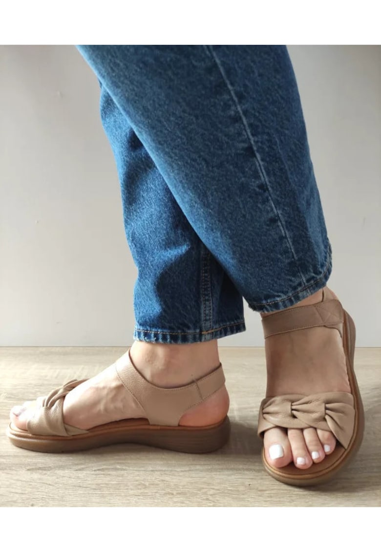 Sandale Casual Dama 33193 Bej - Bej - 1 Sandale Casual Dama  33193 Bej - Bej -