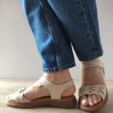 Sandale Casual Dama  33193 Crem - Crem -