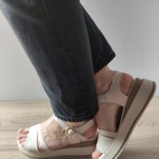 Sandale Casual Dama  50097 Crem - Crem -