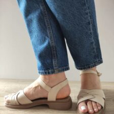 Sandale Casual Dama  5251 Crem - Crem