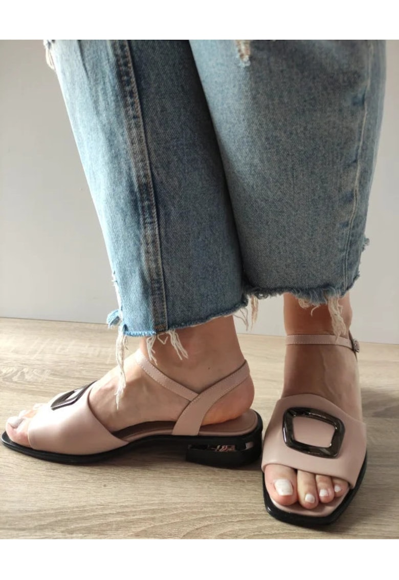 Sandale Casual Dama 60001A C5-N Roz Nude - Roz - 1 Sandale Casual Dama  60001A C5-N Roz Nude - Roz -