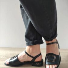Sandale Casual Dama  60001B 01-N Negre - Negru -
