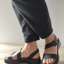 Sandale Casual Dama  60006A 01-N Negre - Negru -