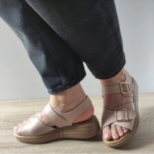 Sandale Casual Dama  60012D C5-N Bej - Bej -