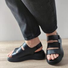 Sandale Casual Dama  60024A 01-N Negre - Negru -