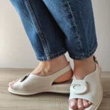 Sandale Casual Dama  60026A 52-N Crem - Crem -