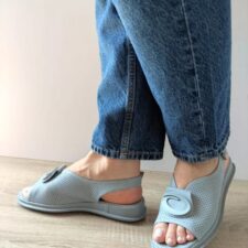 Sandale Casual Dama  60026C 07-N Bleu Denim - Albastru -