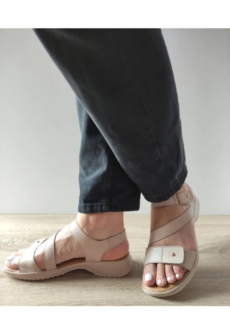 Sandale Casual Dama 70447 03-N Bej - Bej - 1 Sandale Casual Dama  70447 03-N Bej - Bej -