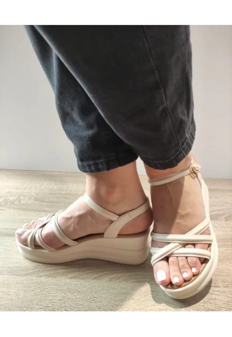 Sandale Casual Dama 991-1 Crem - Crem - 1 Sandale Casual Dama  991-1 Crem - Crem -