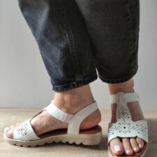 Sandale Casual Dama Jana 28262-44 Albe - Alb -