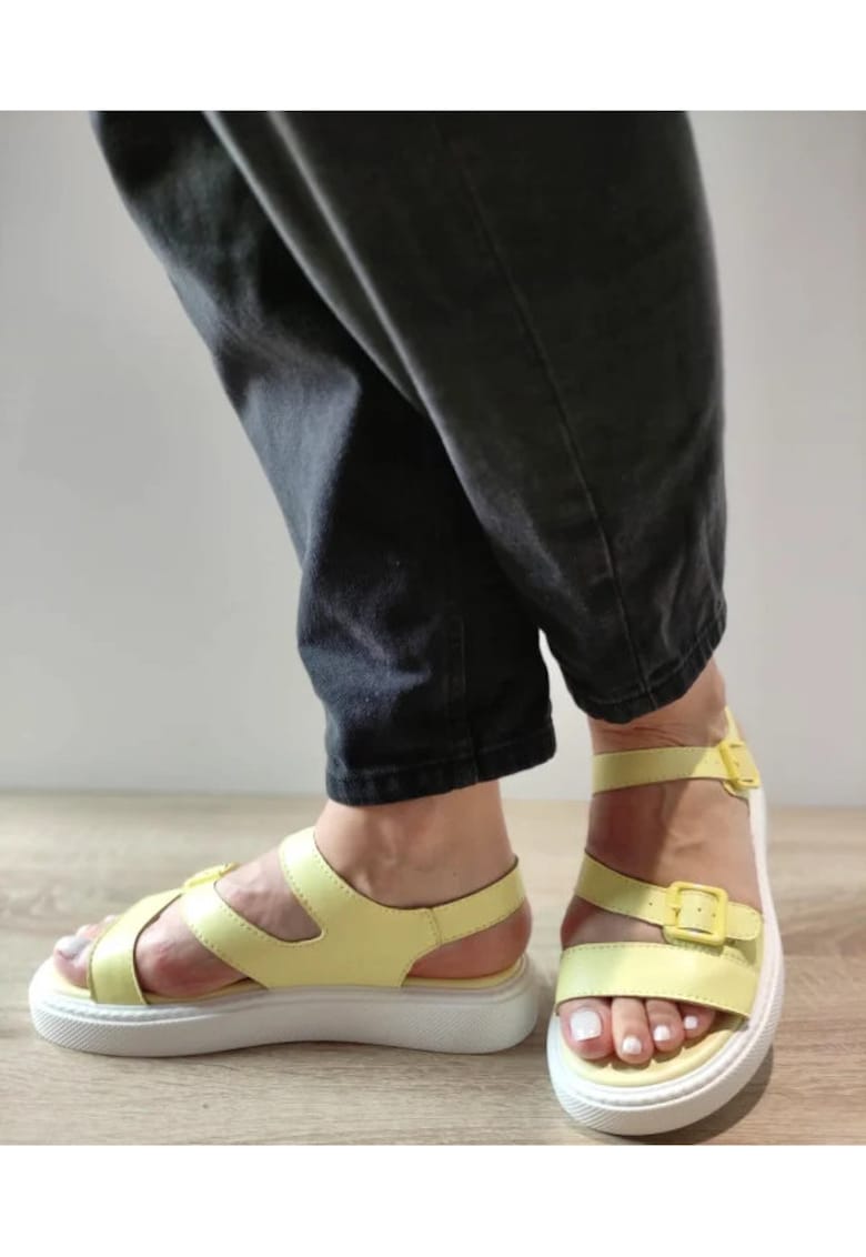Sandale Casual Dama K247-1 Galbene - Galben 1 Sandale Casual Dama  K247-1 Galbene - Galben