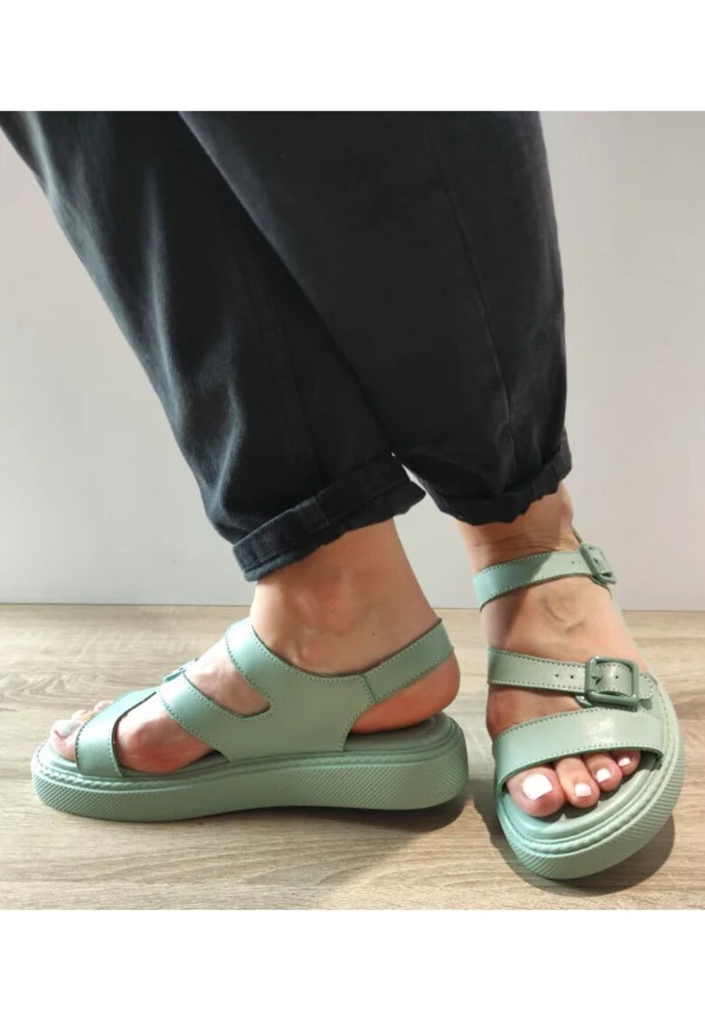 Sandale Casual Dama K247-1 Verzi Menta - Verde - 1 Sandale Casual Dama  K247-1 Verzi Menta - Verde -