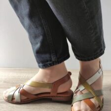 Sandale Casual Dama  W0X-0556C6 Maro + Comb - Maro -