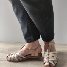 Sandale Casual Dama  W8Q-0803Clc1 Bej + Crem + Champagne - Bej