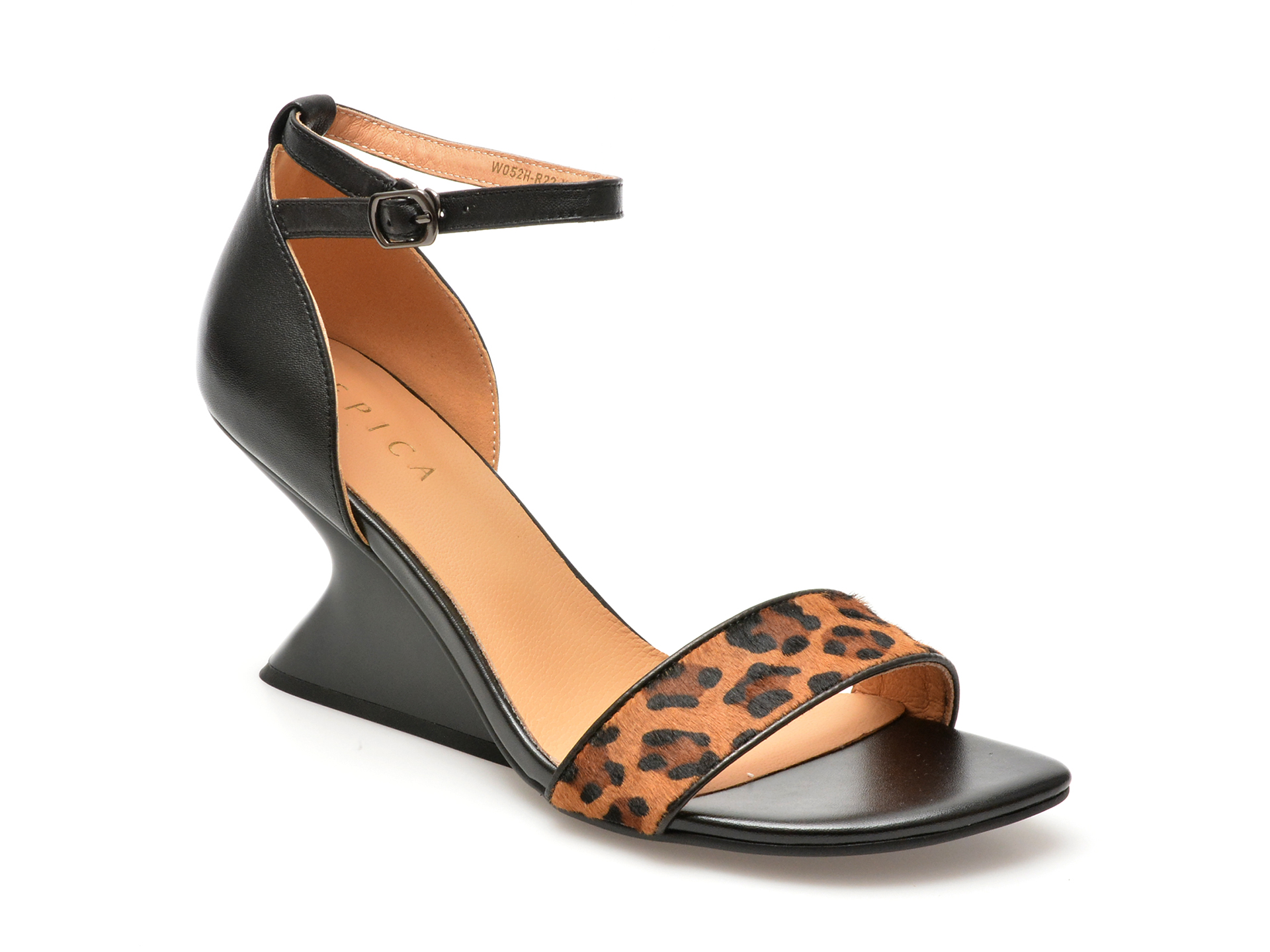 Sandale casual EPICA maro, R22, din piele naturala 1 Sandale casual EPICA maro