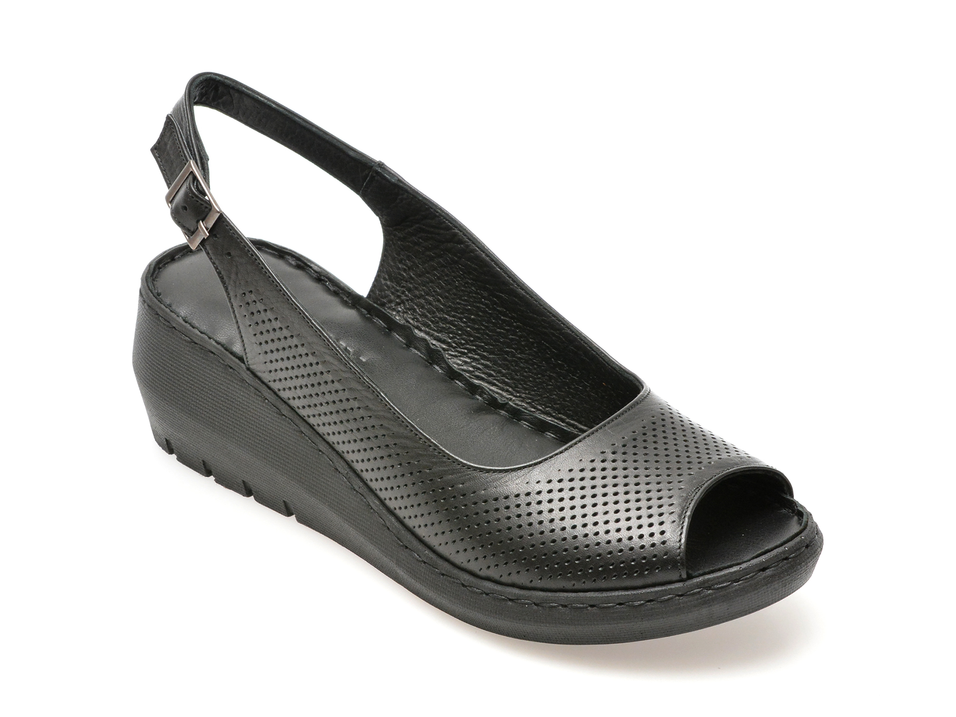 Sandale casual GRYXX negre, 4606, din piele naturala 1 Sandale casual GRYXX negre