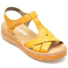 Sandale casual RIEKER galbene