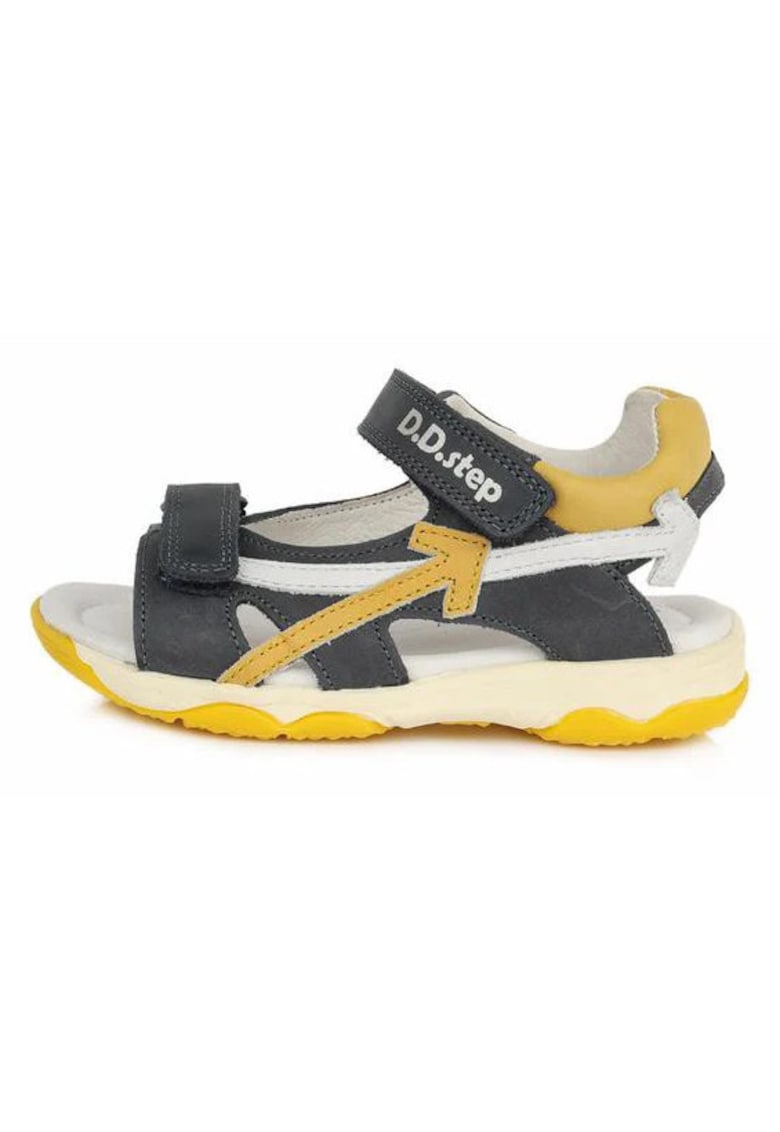 Sandale Copii - Arrow - Flexibile - din Piele - Gri - AC64-917A 1 Sandale Copii - Arrow - Flexibile - din Piele - Gri - AC64-917A