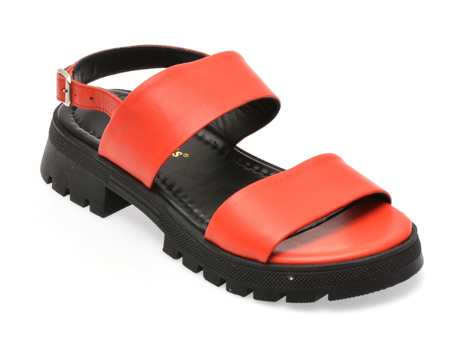 Sandale DONNA CRIS rosii, 49615, din piele naturala 1 Sandale DONNA CRIS rosii