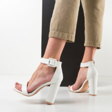 Sandale Dama Step Albe