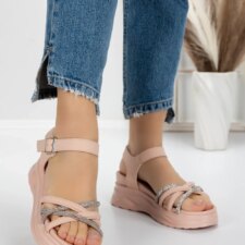 Sandale Dama cu Platforma 3H19 Roz | Mei