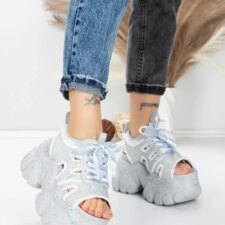 Sandale Dama cu Platforma 569-76 Gri | Mei