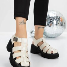 Sandale Dama cu Platforma 5GZ25 Bej | Mei