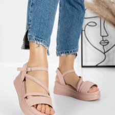 Sandale Dama cu Platforma 5H18 Roz | Mei