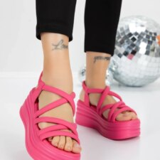 Sandale Dama cu Platforma 5H26 Fucsia | Mei