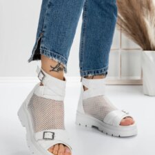 Sandale Dama cu Platforma 5HXS5 Alb | Mei