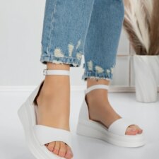Sandale Dama cu Platforma 5HXS50 Alb | Mei