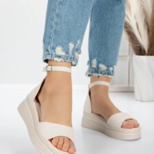 Sandale Dama cu Platforma 5HXS50 Bej | Mei