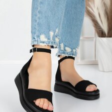 Sandale Dama cu Platforma 5HXS50 Negru | Mei