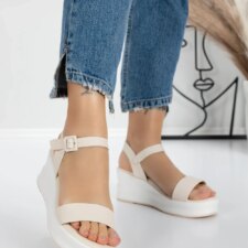 Sandale Dama cu Platforma 5LM5 Bej | Mei