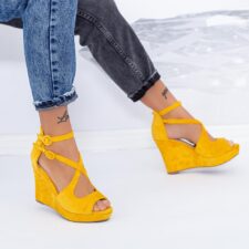 Sandale Dama cu Platforma TY10 Galben | Mei