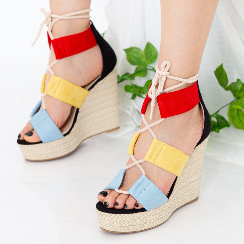 Sandale Dama cu Platforma XKK231 Blue | Mei 1 Sandale Dama cu Platforma XKK231 Blue | Mei