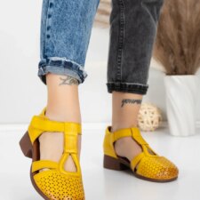 Sandale Dama cu Talpa Joasa 1171 Galben | Formatione