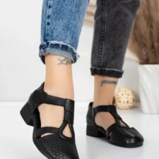 Sandale Dama cu Talpa Joasa 1171 Negru | Formatione