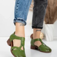 Sandale Dama cu Talpa Joasa 1171 Verde | Formatione