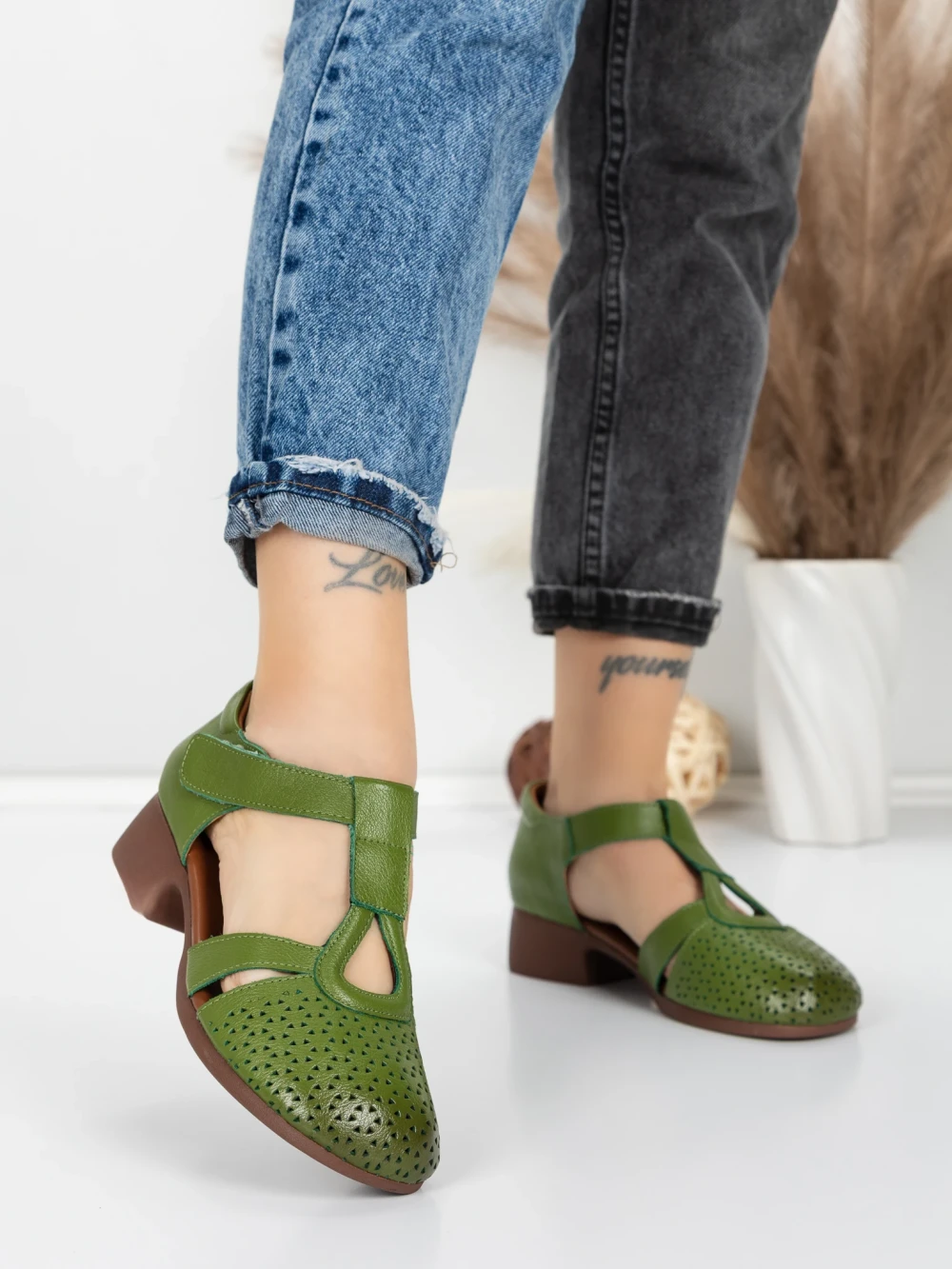 Sandale Dama cu Talpa Joasa 1171 Verde | Formatione 1 Sandale Dama cu Talpa Joasa 1171 Verde | Formatione